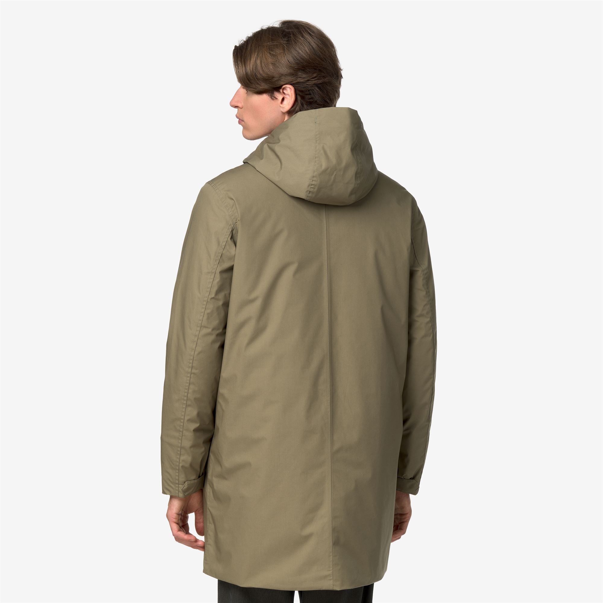Jackets_Man_THOMAS WARM MICRO CANVAS_Long_Green Army - Commercial 6