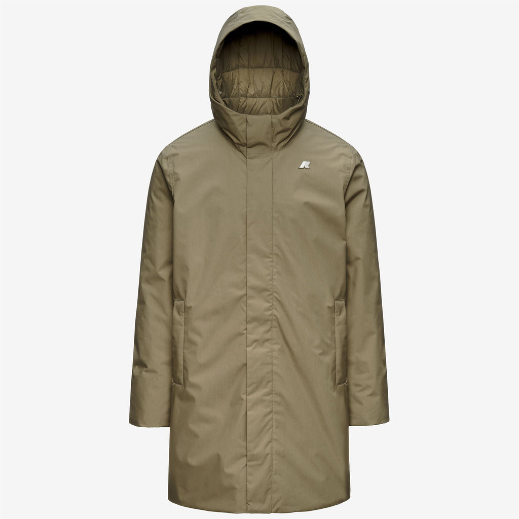 Jackets_Man_THOMAS WARM MICRO CANVAS_Long_Green Army - Commercial 1