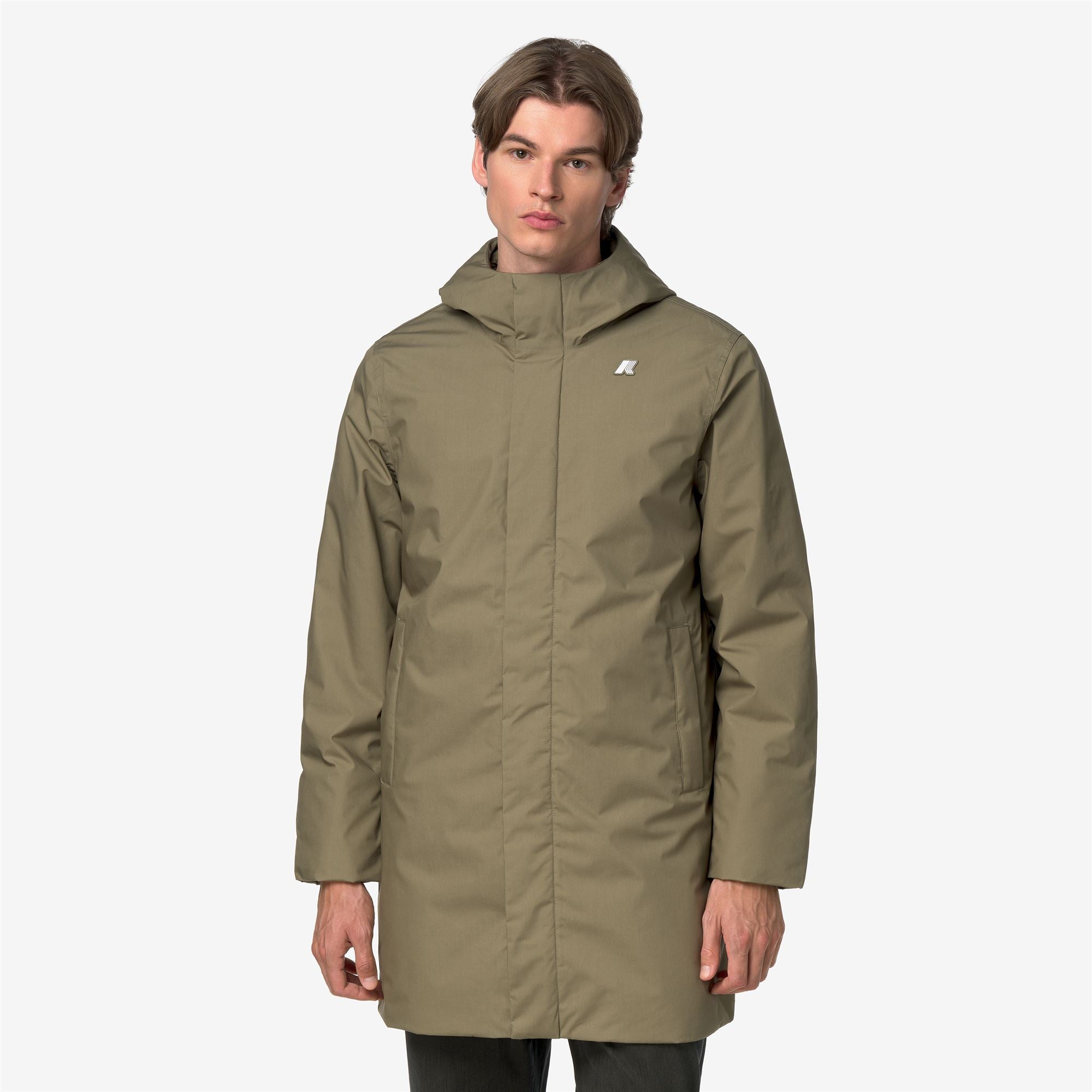 Jackets_Man_THOMAS WARM MICRO CANVAS_Long_Green Army - Commercial 4