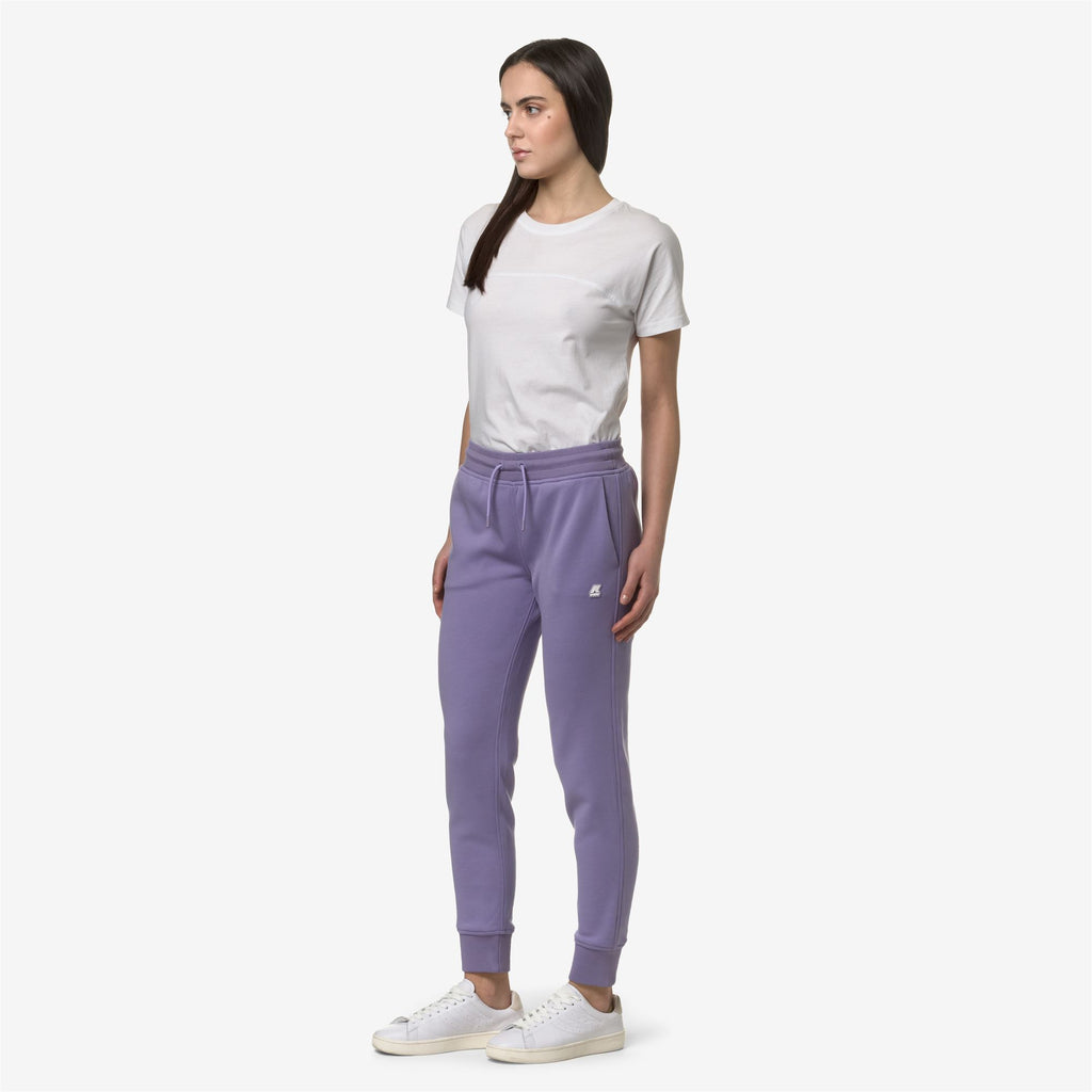 Pants_Woman_GINEVRA LIGHT SPACER_Sport Trousers_Violet Glicine - Commercial 5