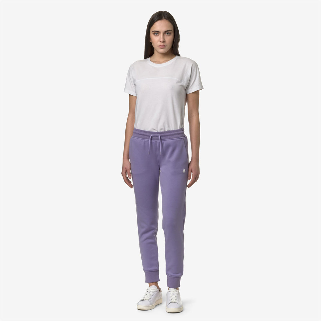 Pants_Woman_GINEVRA LIGHT SPACER_Sport Trousers_Violet Glicine - Commercial 4