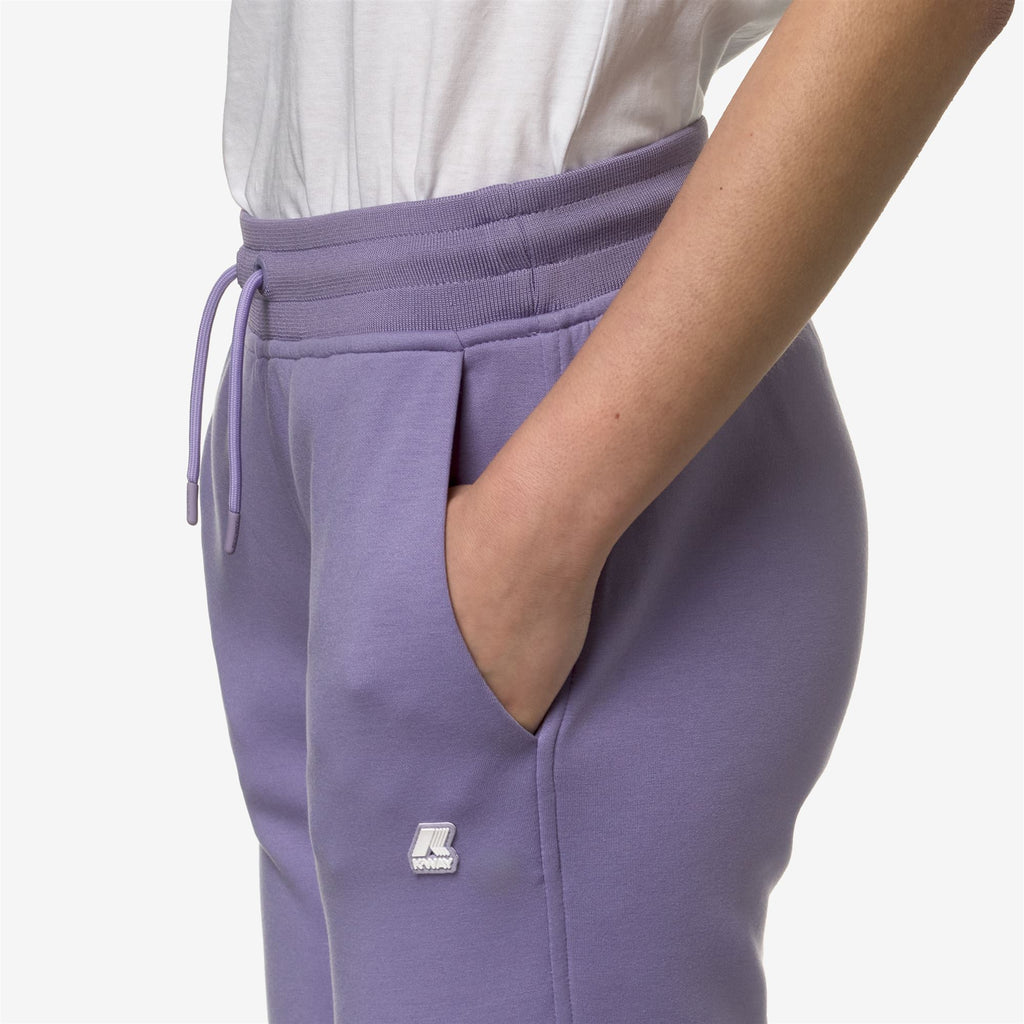 Pants_Woman_GINEVRA LIGHT SPACER_Sport Trousers_Violet Glicine - Commercial 7
