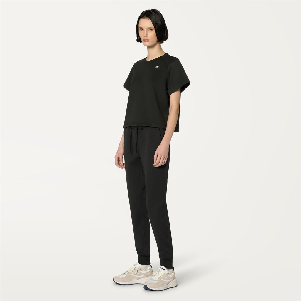 Pants_WOMAN_GINEVRA LIGHT SPACER_Sport Trousers_Black Pure - Commercial 5