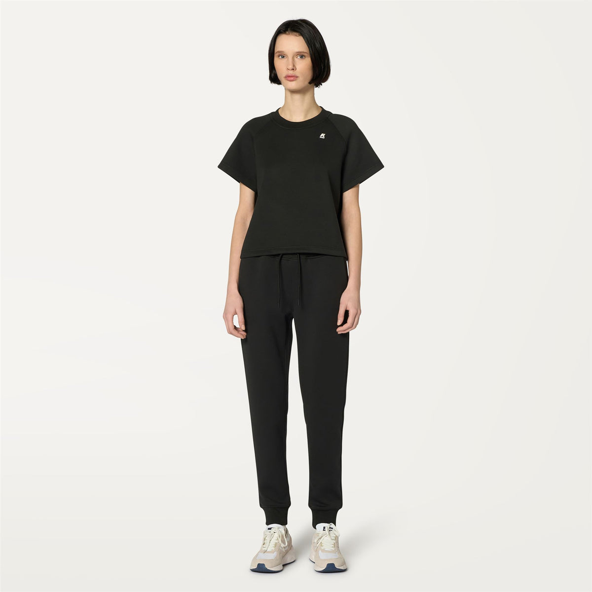 Pants_WOMAN_GINEVRA LIGHT SPACER_Sport Trousers_Black Pure - Commercial 4