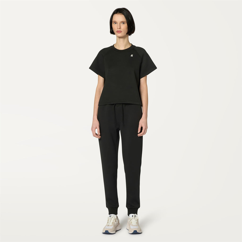 Pants_WOMAN_GINEVRA LIGHT SPACER_Sport Trousers_Black Pure - Commercial 4