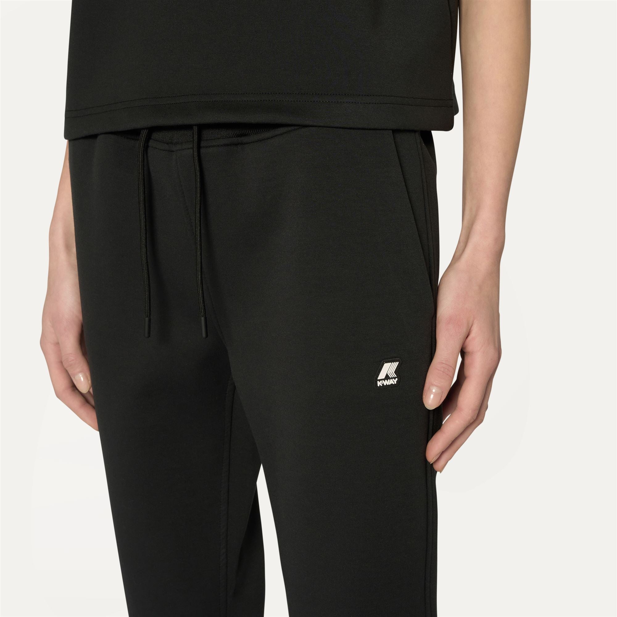 Pants_WOMAN_GINEVRA LIGHT SPACER_Sport Trousers_Black Pure - Commercial 7