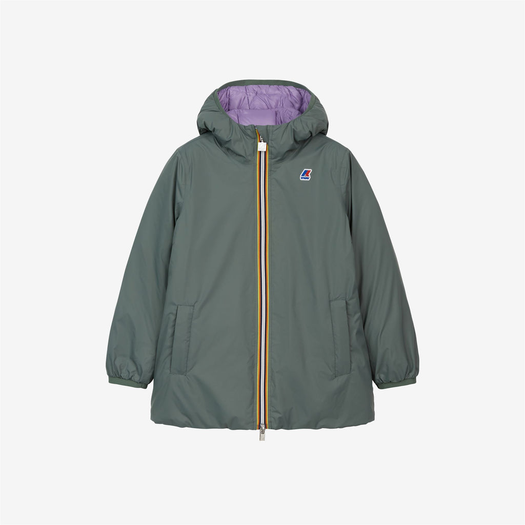 Jackets_Girl_P. SOPHIE THERMO PLUS.2 DOUBLE_Mid_Green Laurel - Violet Lavender - Commercial 1