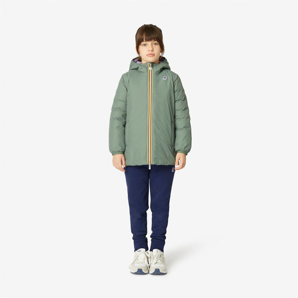 Jackets_Girl_P. SOPHIE THERMO PLUS.2 DOUBLE_Mid_Green Laurel - Violet Lavender - Commercial 4