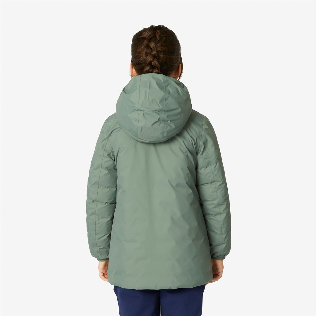 P. SOPHIE THERMO PLUS.2 REVERSIBLE - Jackets - Mid - GIRL - GREEN LAUREL-VIOLET LAVENDER