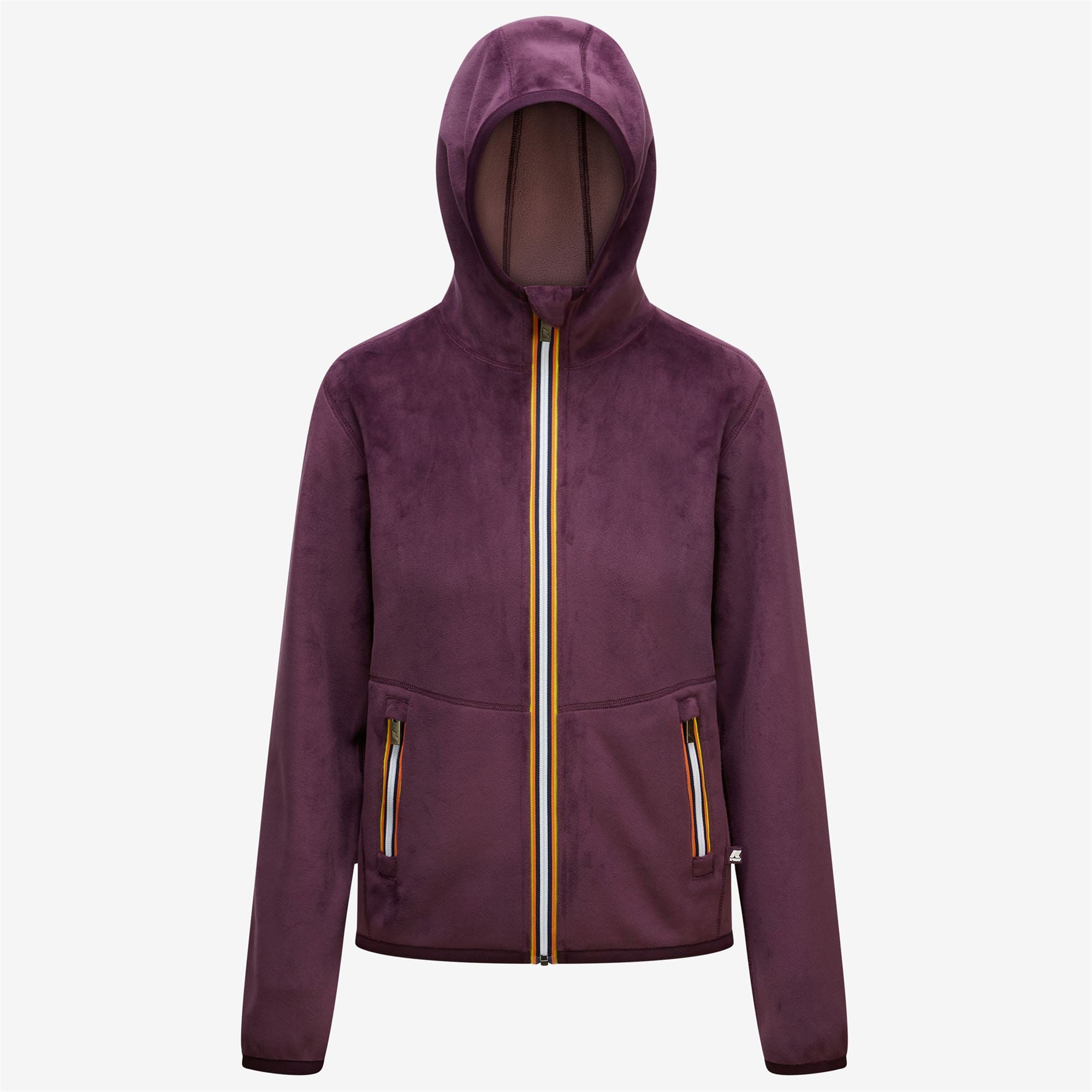 Fleece_Woman_LILY VELOUR POLAR DOUBLE_Jacket_Violet P-Violet D - Commercial 1