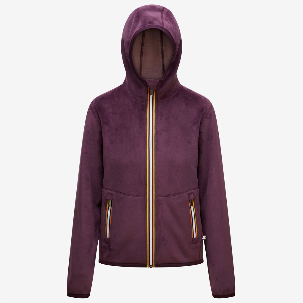 Fleece_Woman_LILY VELOUR POLAR DOUBLE_Jacket_Violet P-Violet D - Commercial 1