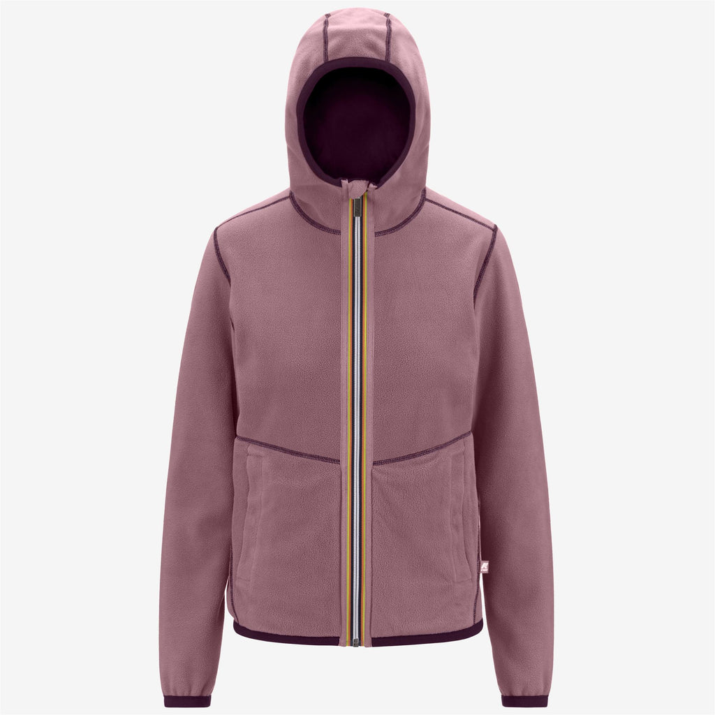 Fleece_Woman_LILY VELOUR POLAR DOUBLE_Jacket_Violet P-Violet D - Commercial 2