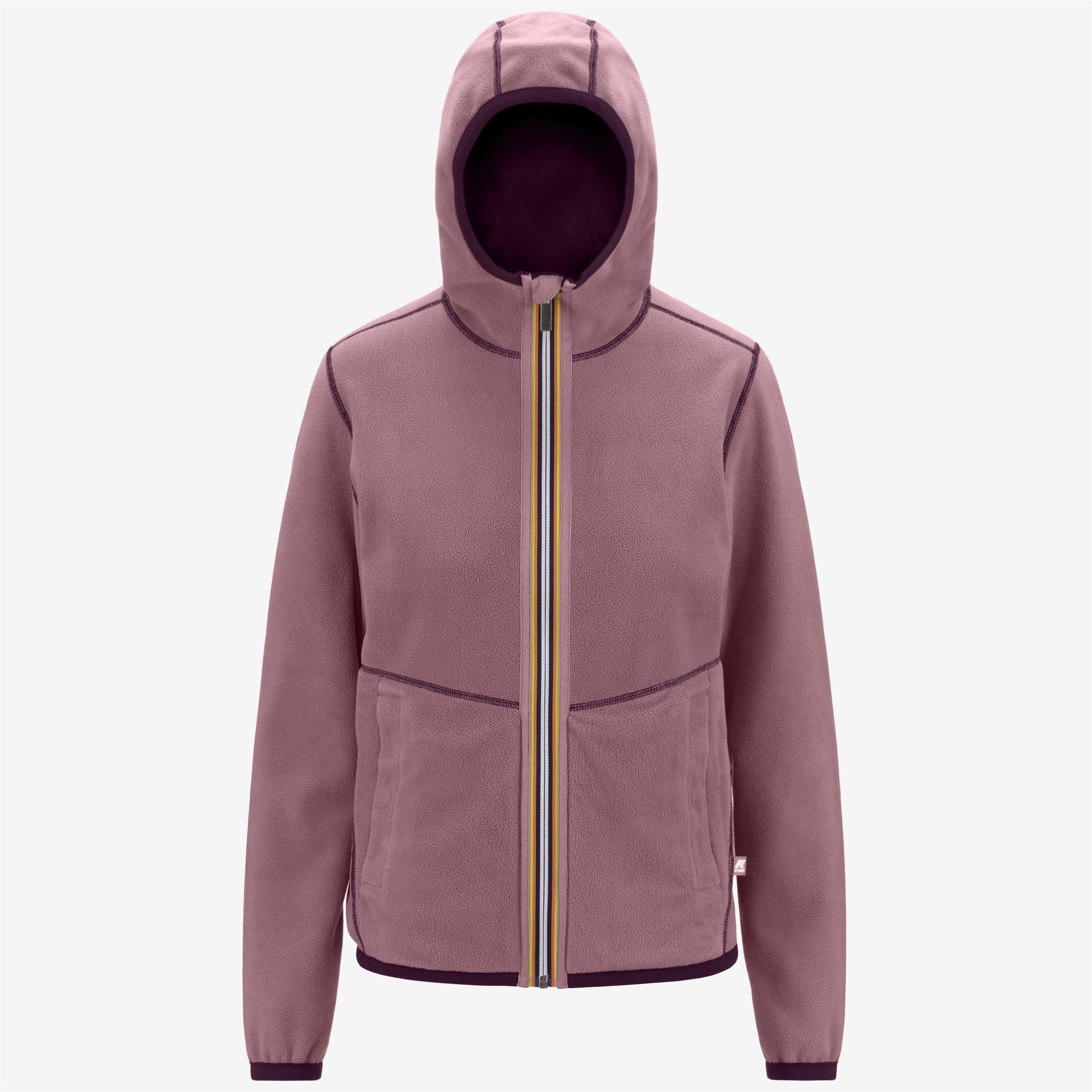 Fleece_Woman_LILY VELOUR POLAR DOUBLE_Jacket_Violet P-Violet D - Commercial 2
