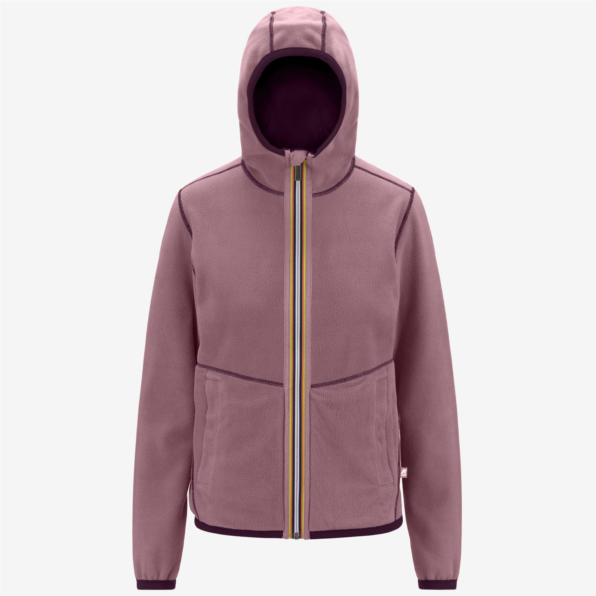 Fleece_Woman_LILY VELOUR POLAR DOUBLE_Jacket_Violet P-Violet D - Commercial 2