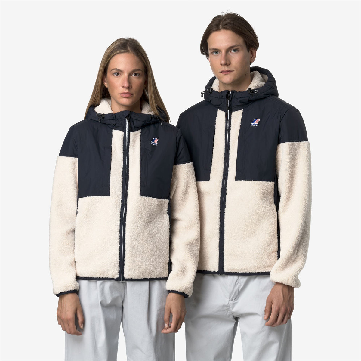 Fleece_UNISEX_SAMSON 4.0 ORSETTO_Hoodie Full Zip_Blue Depth-Ecru - Commercial 7