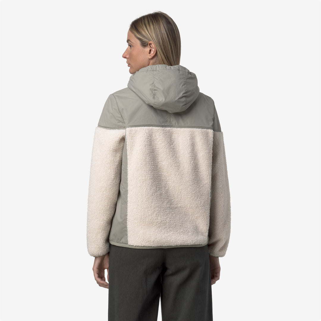 SAMSON 4.0 ORSETTO - Fleece - Hoodie Full Zip - UNISEX - Green Oak-Ecru