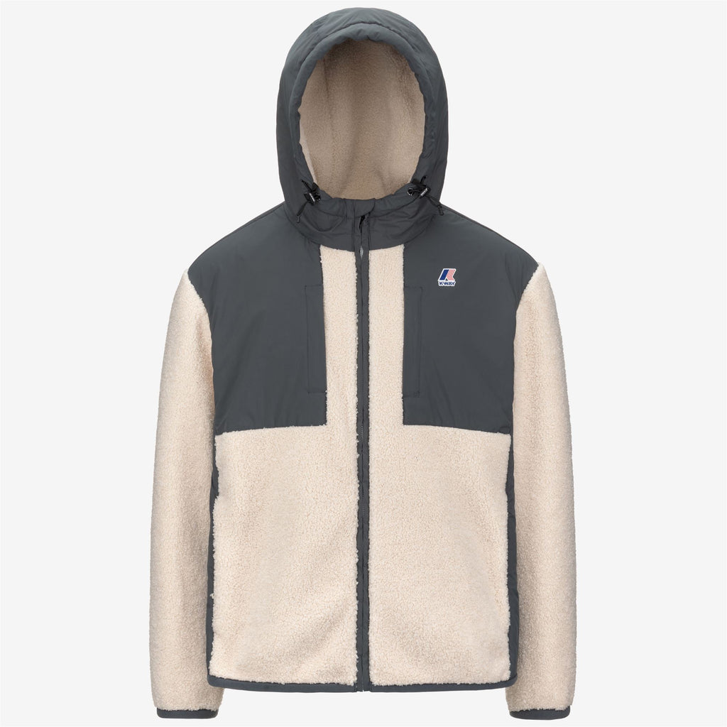 Fleece_UNISEX_SAMSON 4.0 ORSETTO_Hoodie Full Zip_Grey Shadow Dk-Ecru - Commercial 1