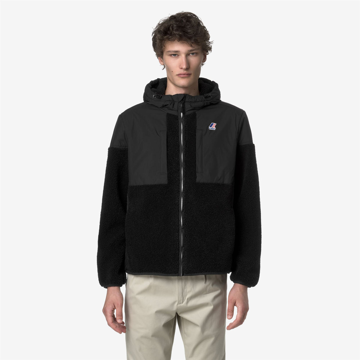 Fleece_UNISEX_SAMSON 4.0 ORSETTO_Hoodie Full Zip_Black Pure - Commercial 3
