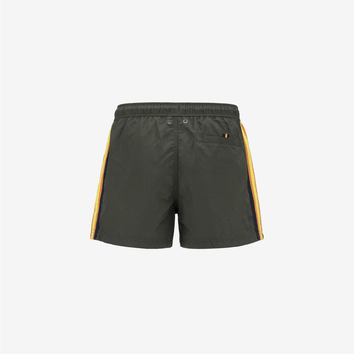 HAZEL TAPE - Bathing Suits - Swimming Trunks - MAN - GREEN BLACKISH 2