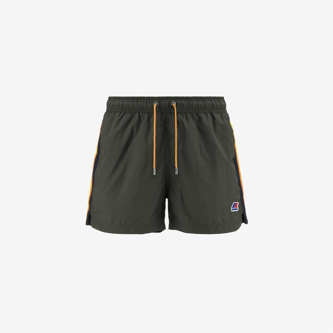 HAZEL TAPE - Bathing Suits - Swimming Trunks - MAN - GREEN BLACKISH main