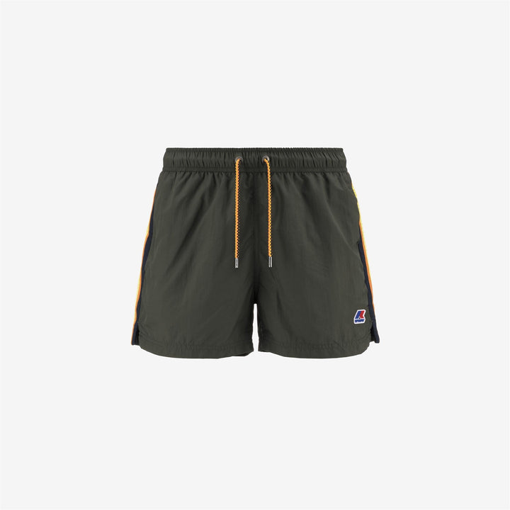 HAZEL TAPE - Bathing Suits - Swimming Trunks - MAN - GREEN BLACKISH 1