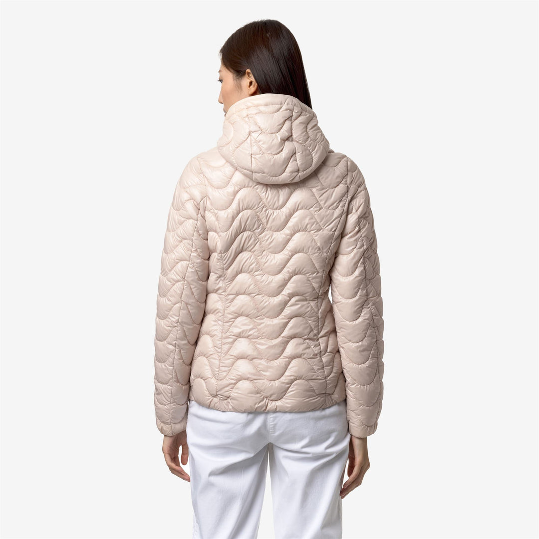 Doudoune Légère Femme Lily Quilted Warm Rose Gardénia K-Way Officiel