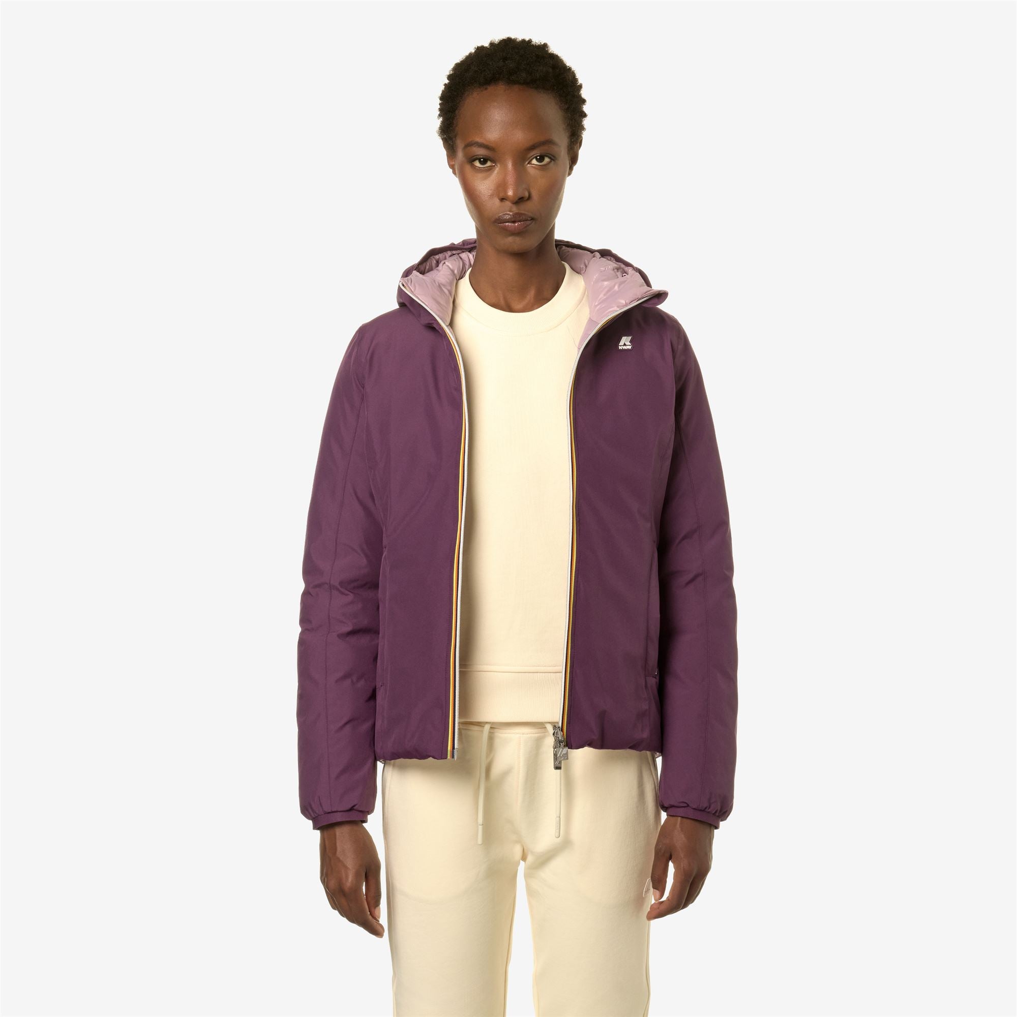 Jackets_Woman_LILY ST THERMO DOUBLE_Short_Violet P-Violet D - Commercial 4