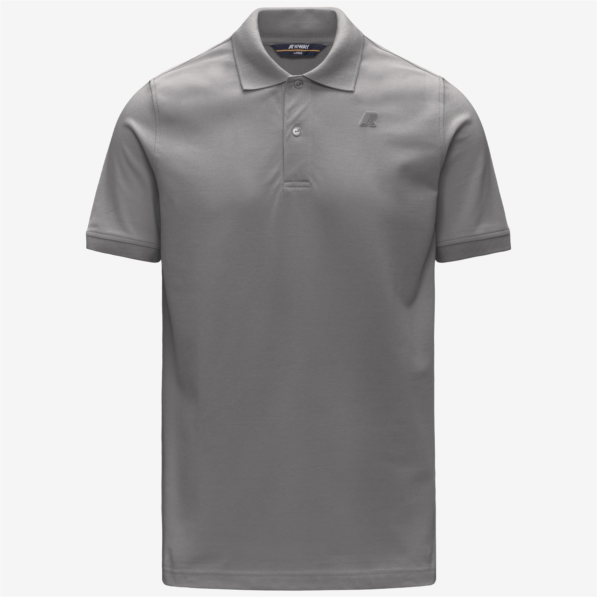 Polo Shirts_Man_AMEDEE SLIM PIQUE_Polo_Grey Frost - Commercial 1