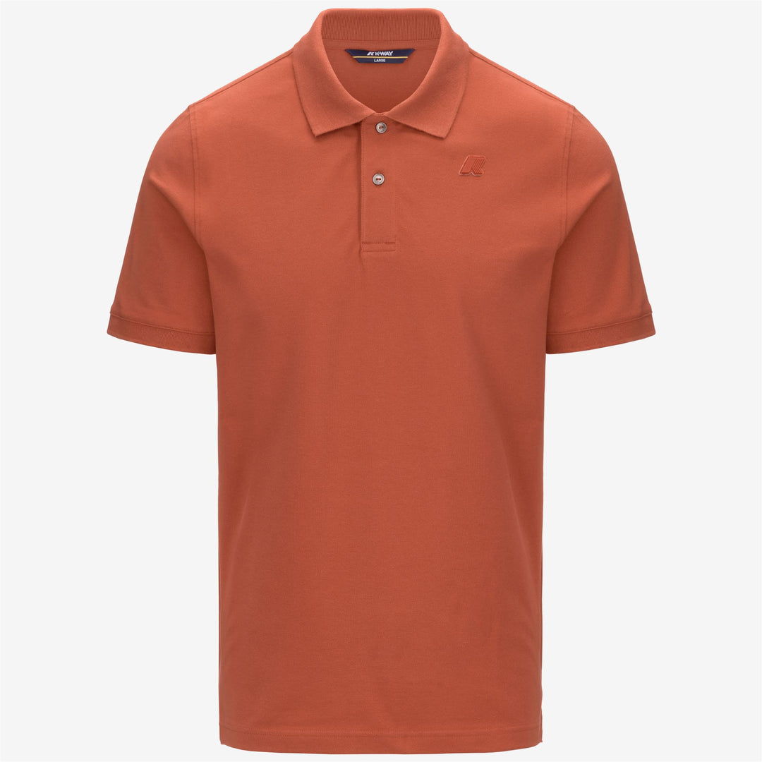 AMEDEE SLIM PIQUE - Polos - Polo - Homme - Orange Brownish 01