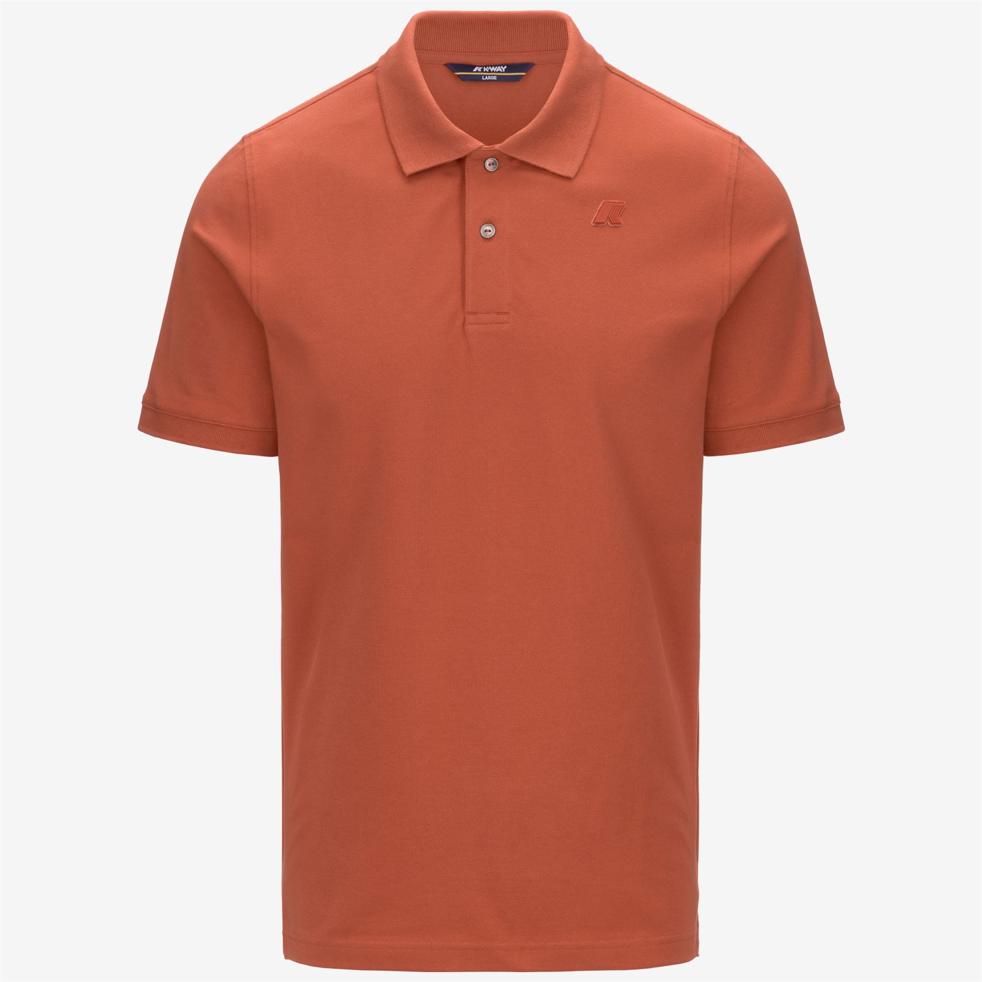 Polo Shirts_Man_AMEDEE SLIM PIQUE_Polo_Orange Brownish - Commercial 1