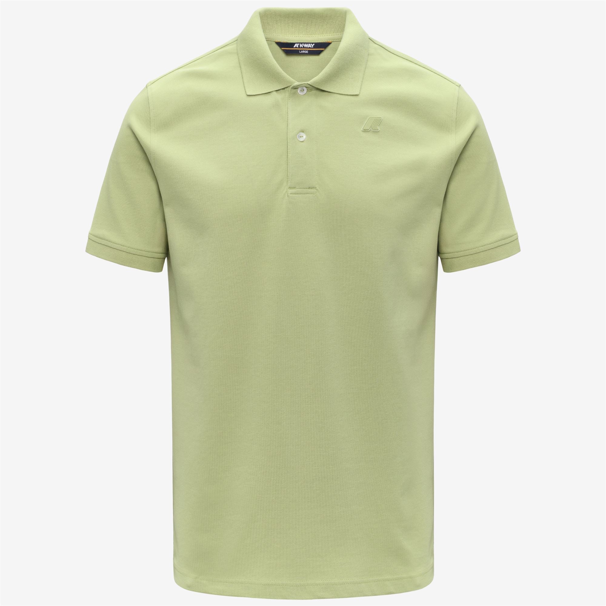 Polo Shirts_Man_AMEDEE SLIM PIQUE_Polo_Green Dk Lime - Commercial 1