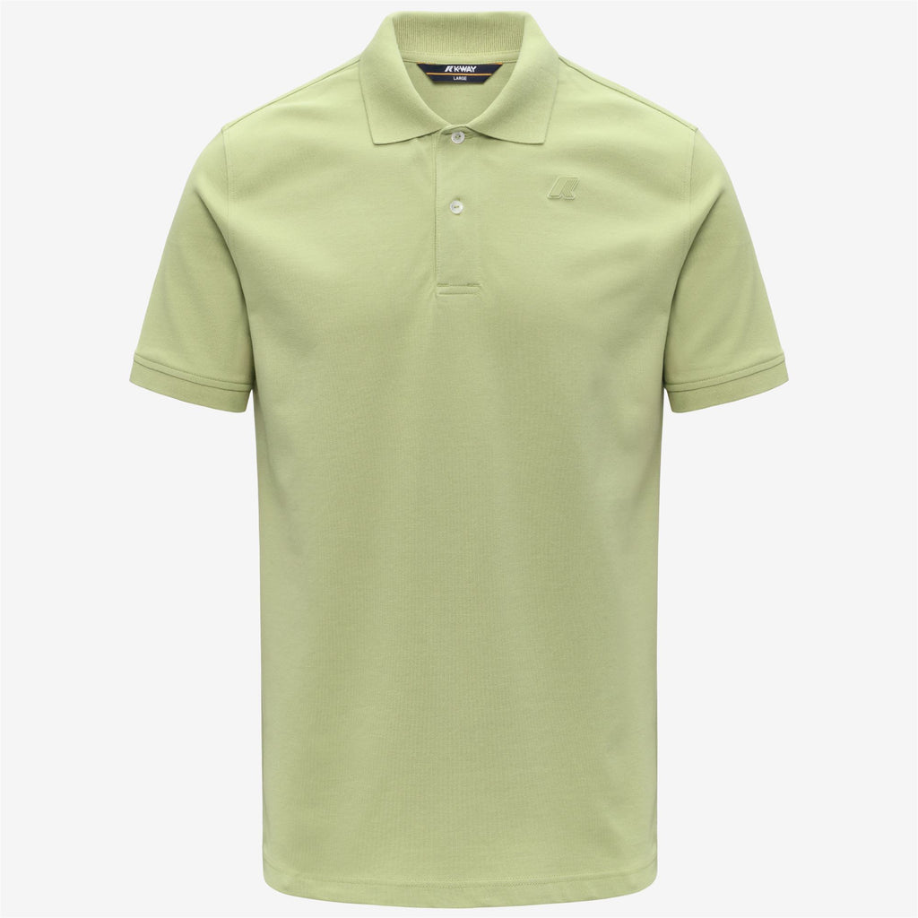 Polo Shirts_Man_AMEDEE SLIM PIQUE_Polo_Green Dk Lime - Commercial 1