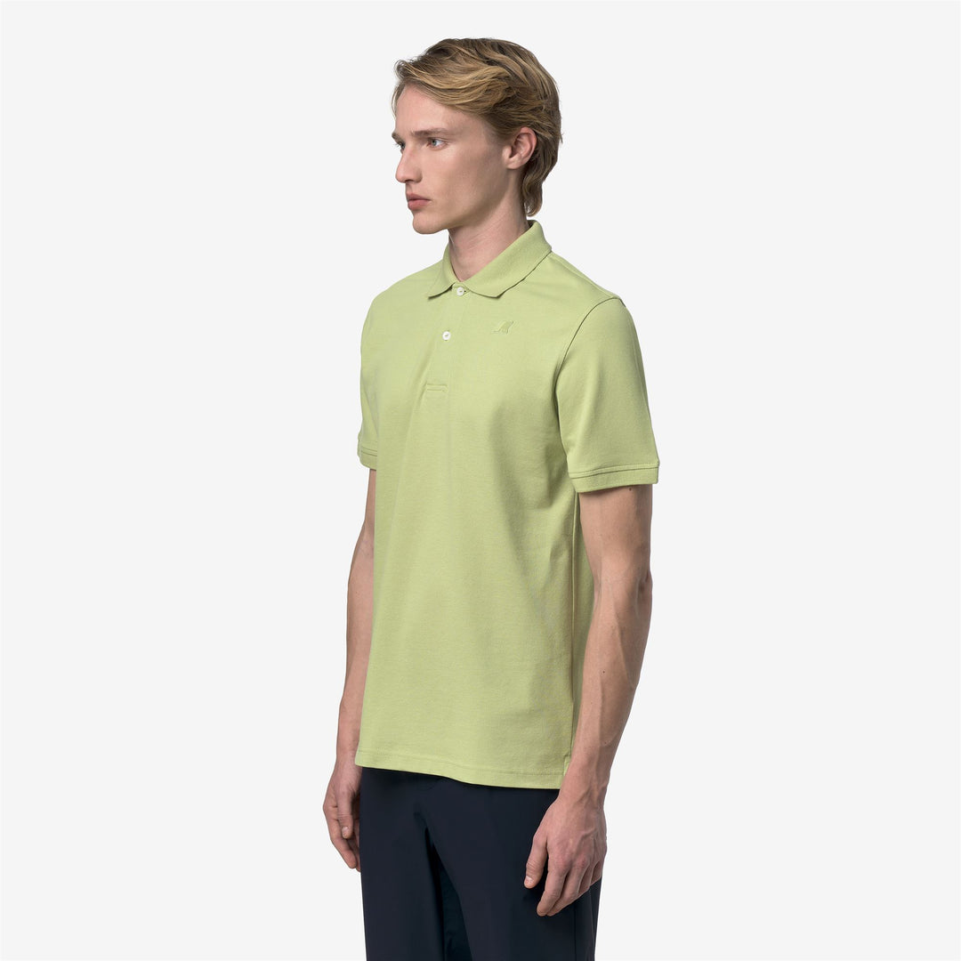 AMEDEE SLIM PIQUE - Polos - Polo - Homme - Green Dk Lime main