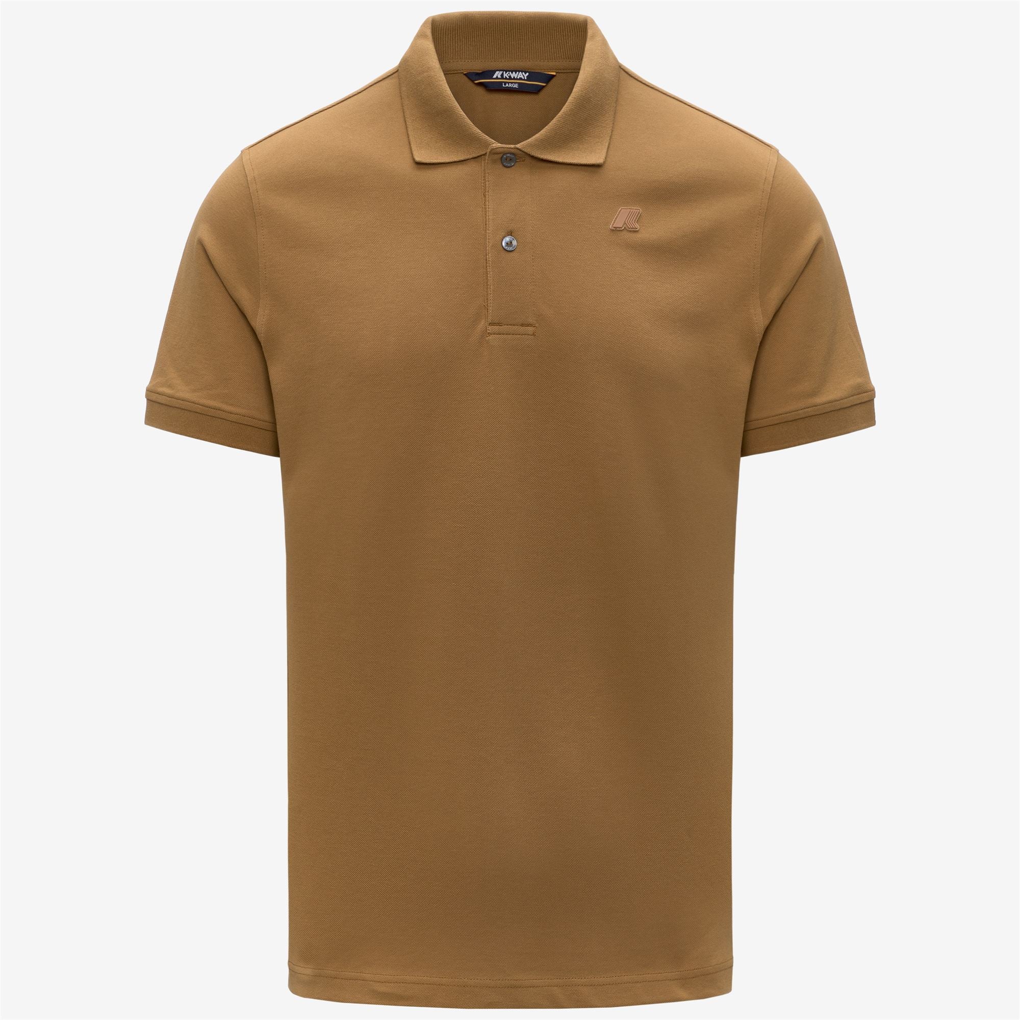 Polo Shirts_Man_AMEDEE SLIM PIQUE_Polo_Brown Bistre - Commercial 1