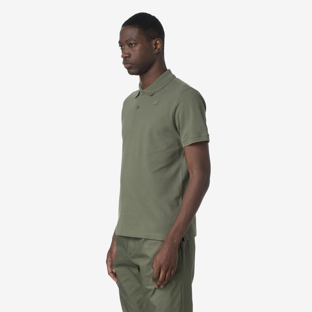 AMEDEE SLIM PIQUE - Polos - Polo - Homme - Green Lichen main