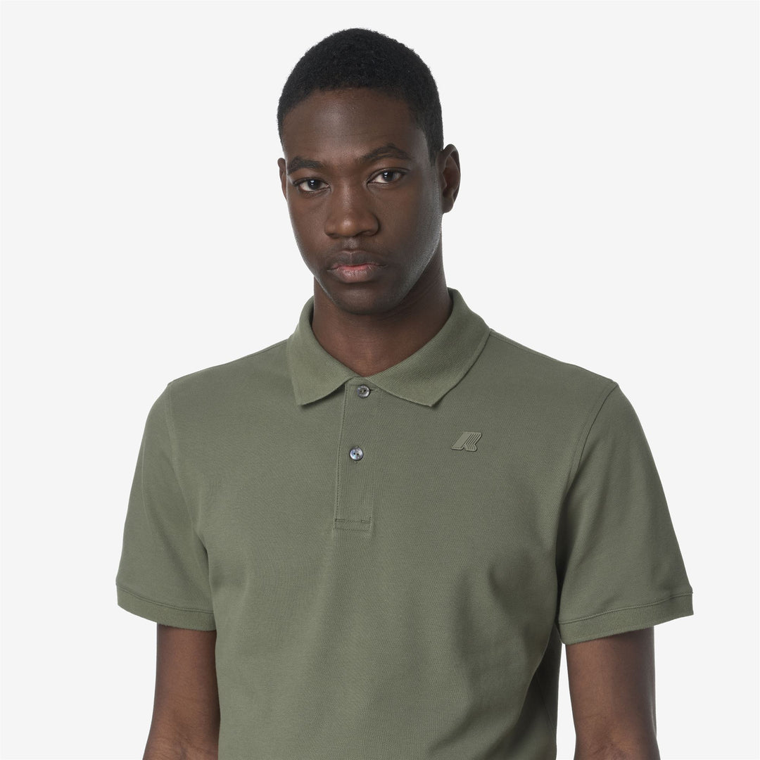 AMEDEE SLIM PIQUE - Polos - Polo - Homme - Green Lichen main