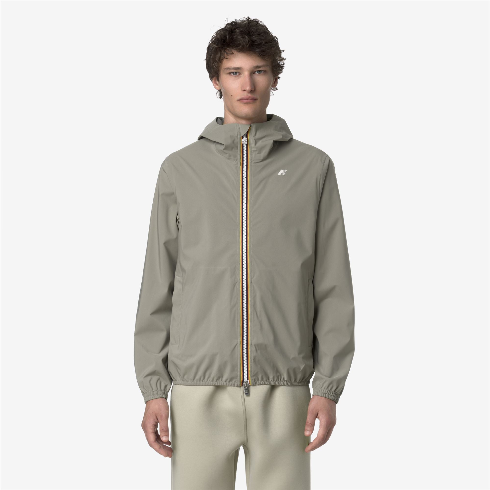 Veste imperméable Homme Jack Stretch Dot vert beige| K-Way Officiel