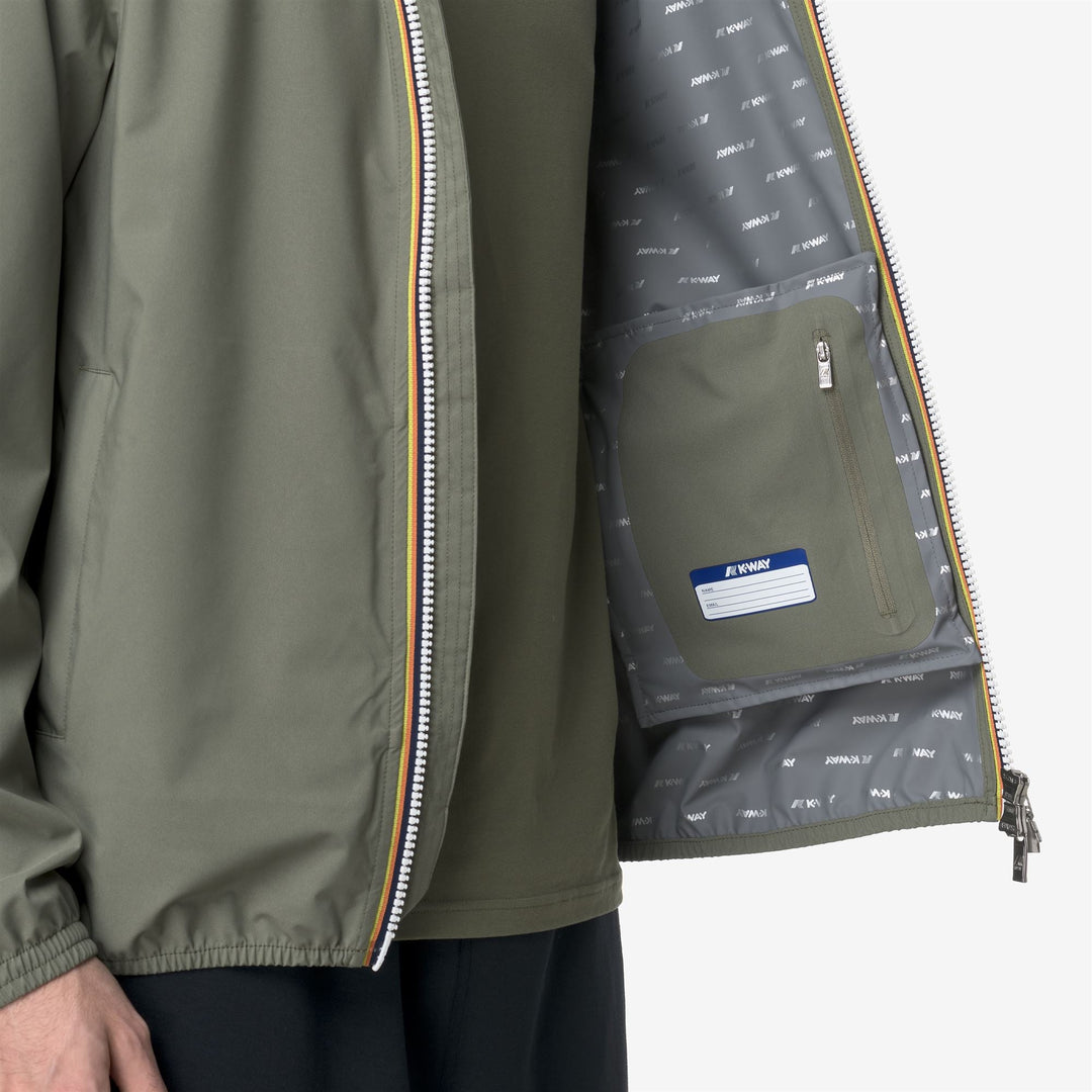 JACK STRETCH DOT - Jackets - Short - MAN - GREEN LICHEN