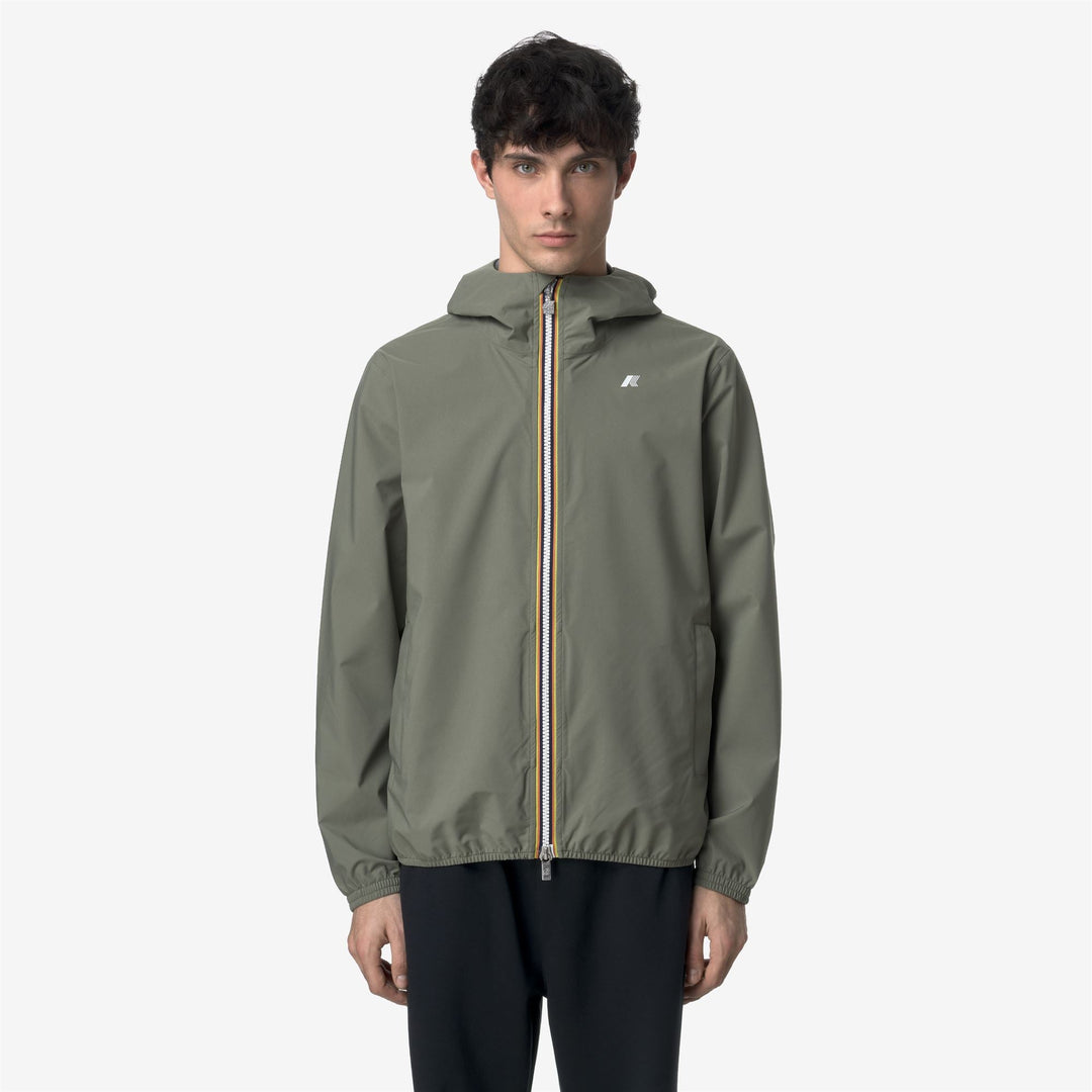 JACK STRETCH DOT - Jackets - Short - MAN - GREEN LICHEN
