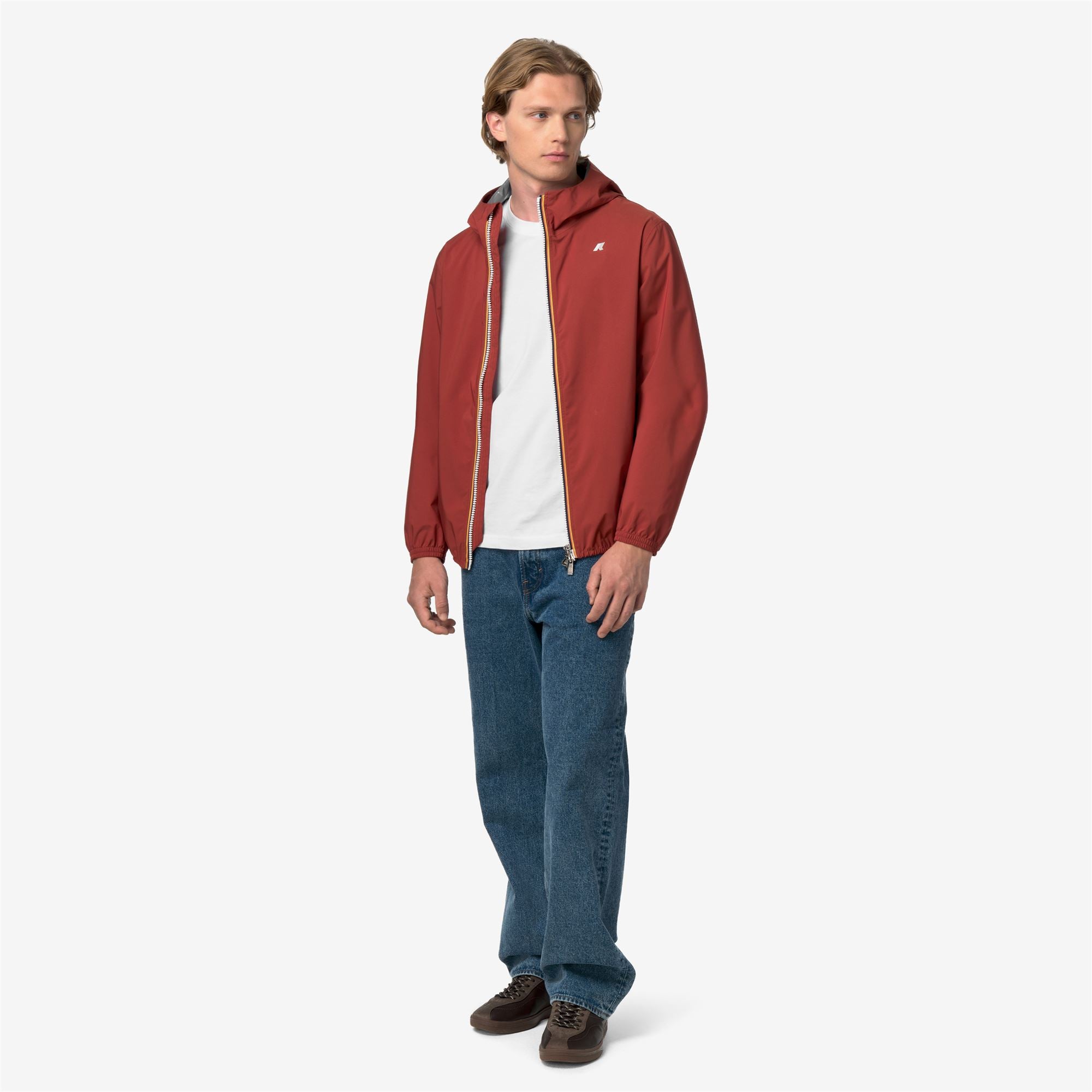 Jackets_Man_JACK STRETCH DOT_Short_Red Dk Chili - Commercial 7