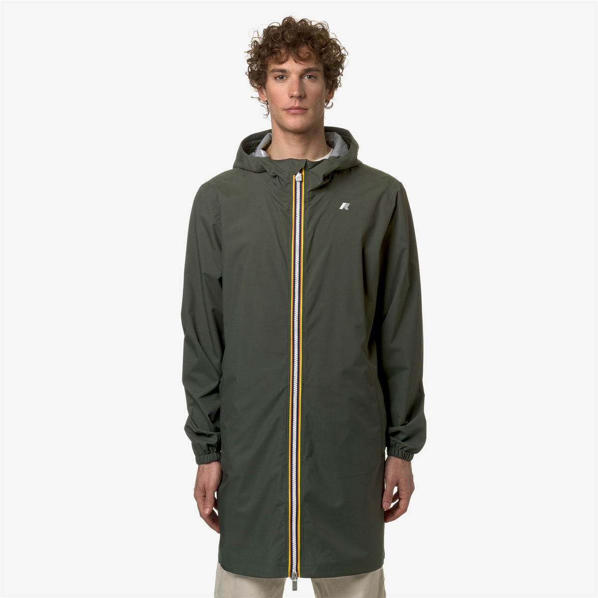 Jackets_MAN_THOMAS STRETCH DOT_3/4 Length_GREEN BLACKISH - Commercial 4