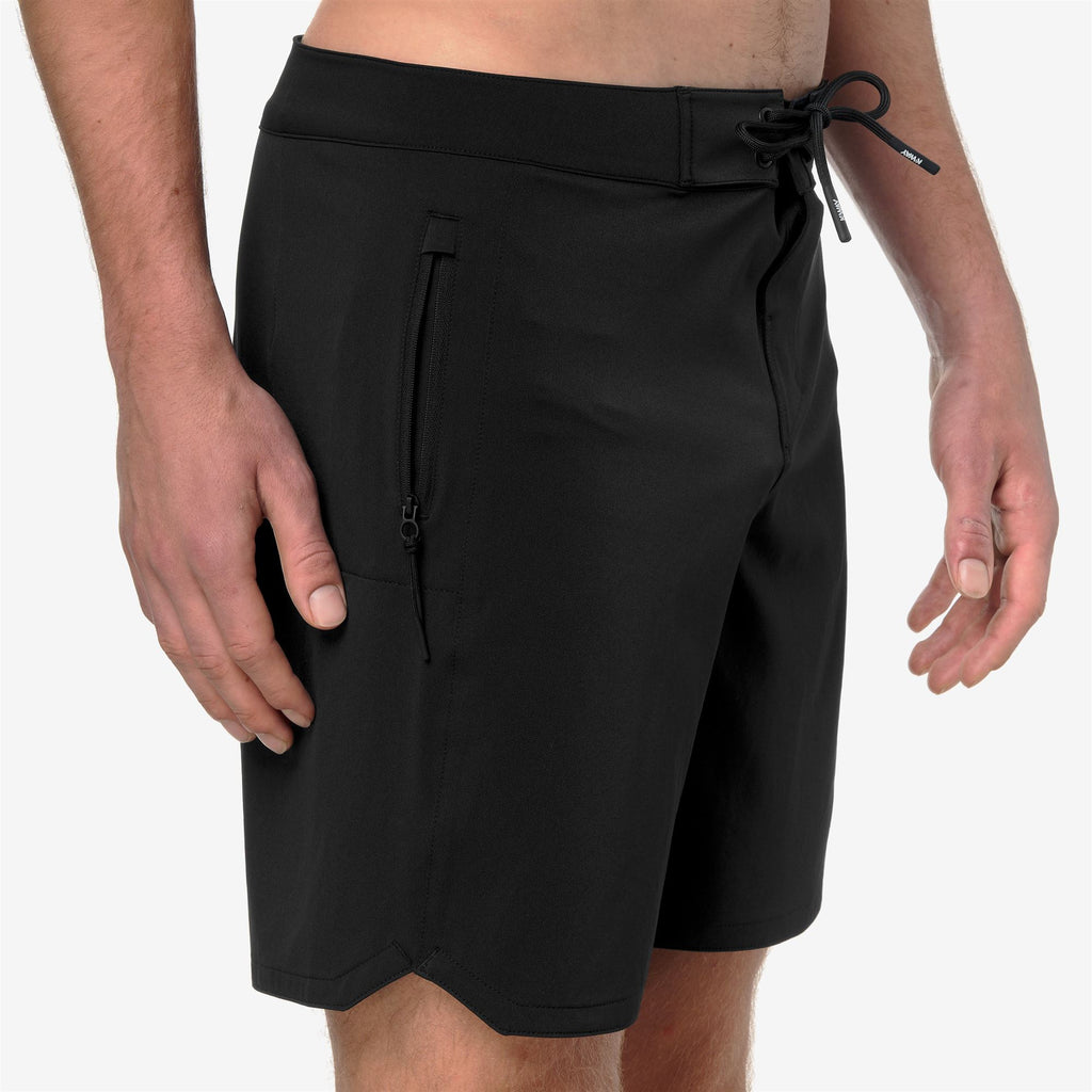 Bathing Suits_Man_HAXLEY BEACH LF_Swimming Trunks_Black Pure - Commercial 7