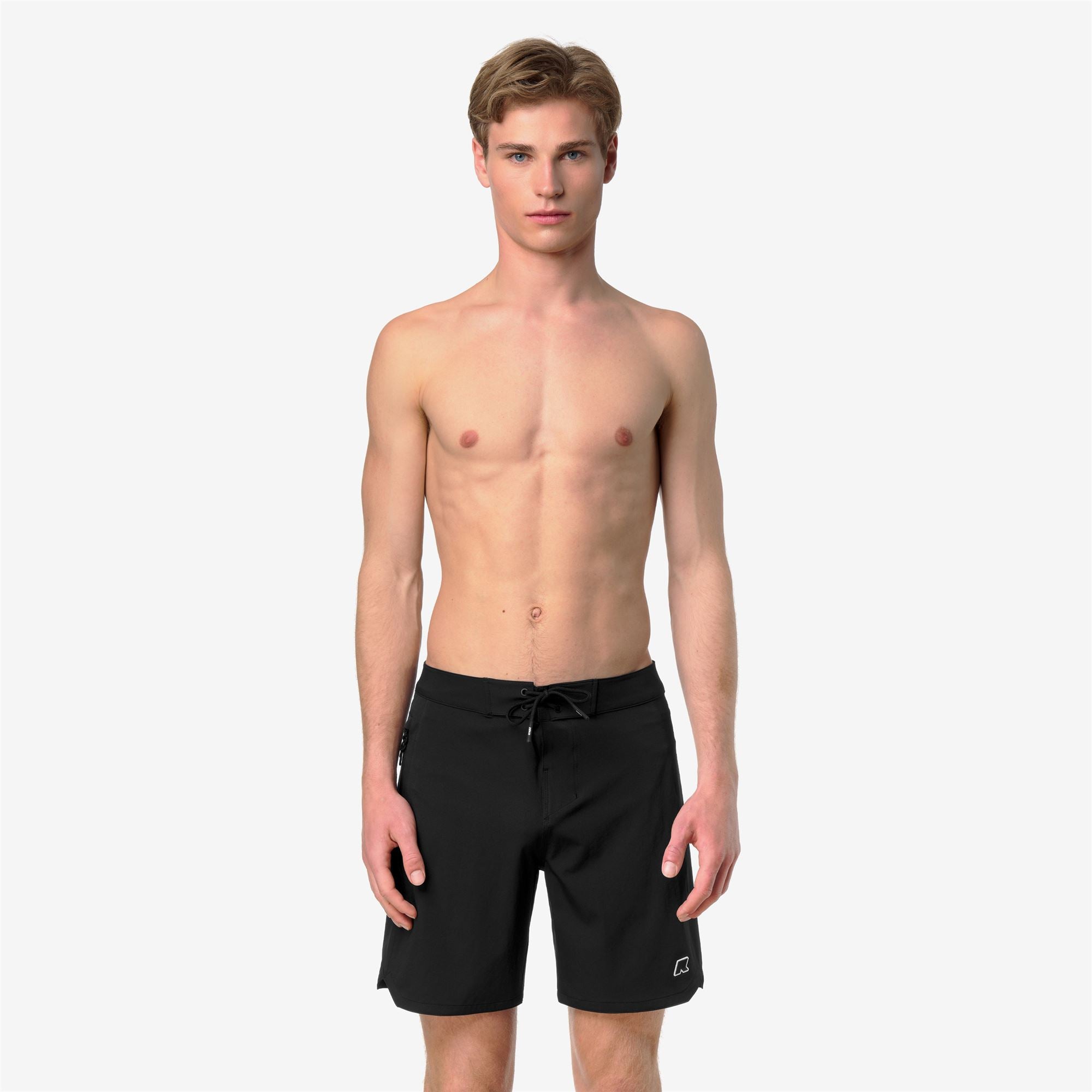 Bathing Suits_Man_HAXLEY BEACH LF_Swimming Trunks_Black Pure - Commercial 4