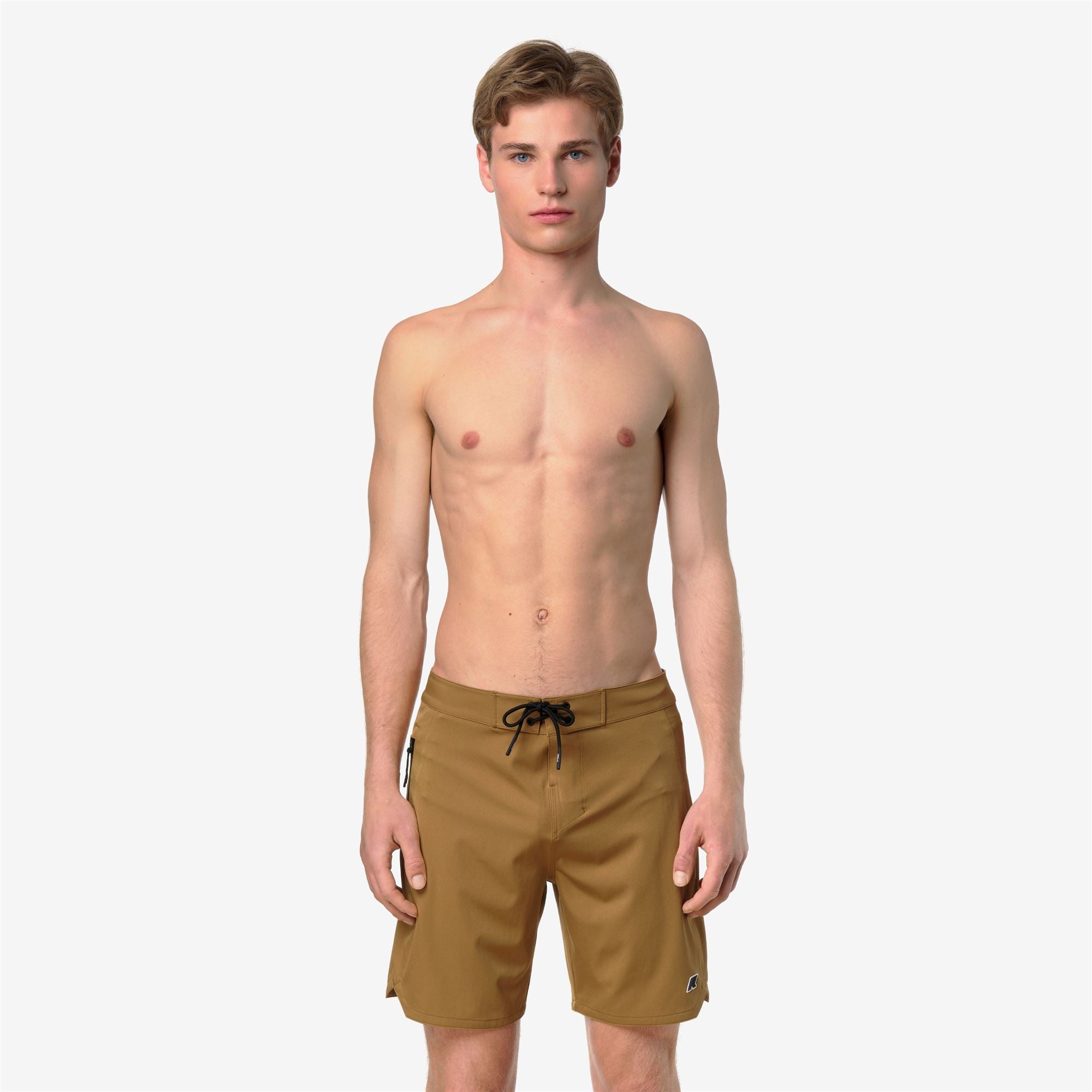 Bathing Suits_Man_HAXLEY BEACH LF_Swimming Trunks_Brown Bistre - Commercial 4