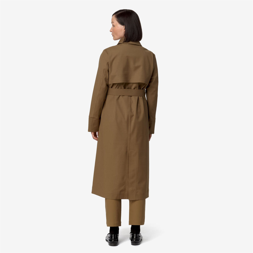 Jackets_WOMAN_JESEL TECH WOOL BLEND_Long_Brown Corda - Blue Depth - Commercial 6