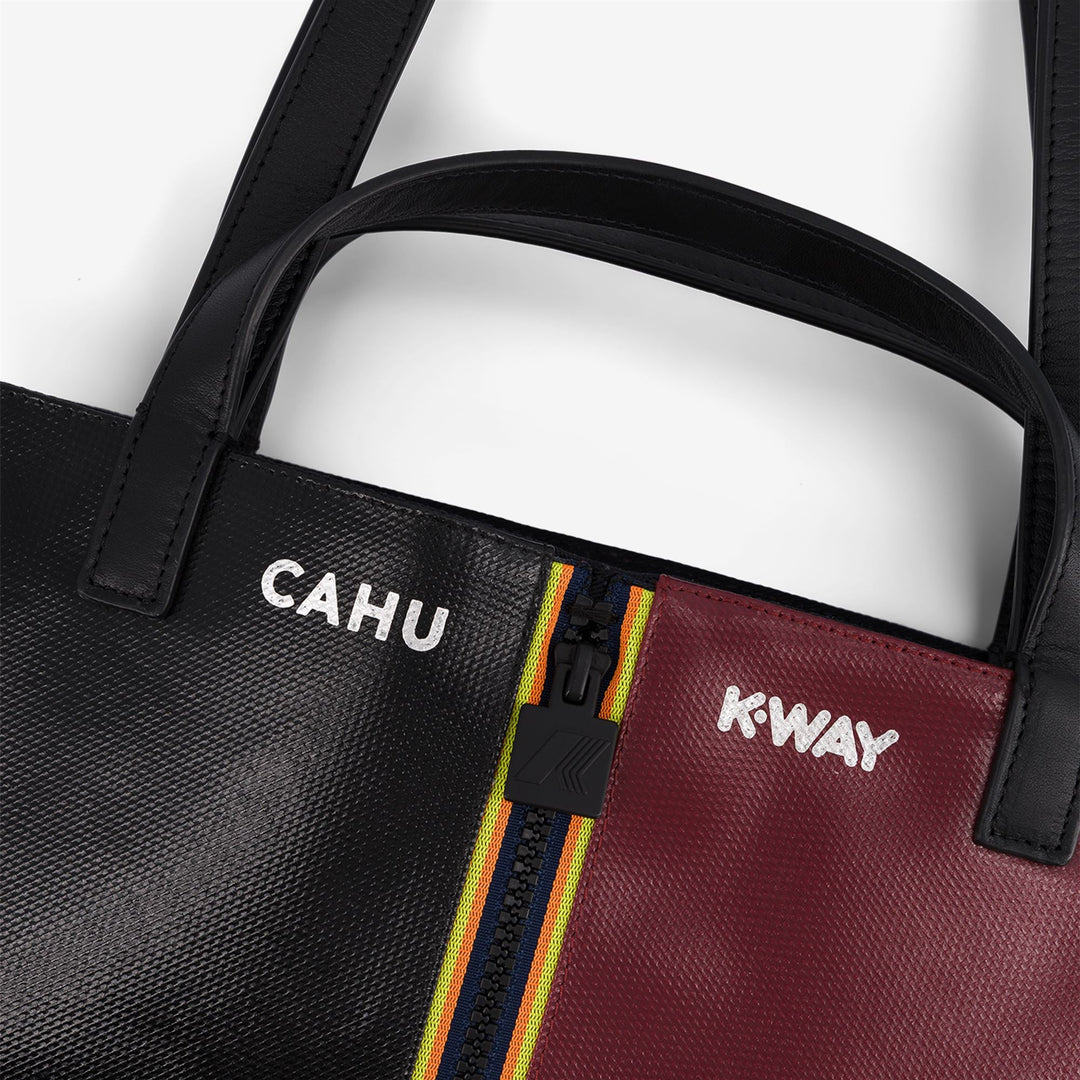 PRATIQUE LARGE - Bags - TOTE BAG - UNISEX - Black-Red Dk Amaranto main