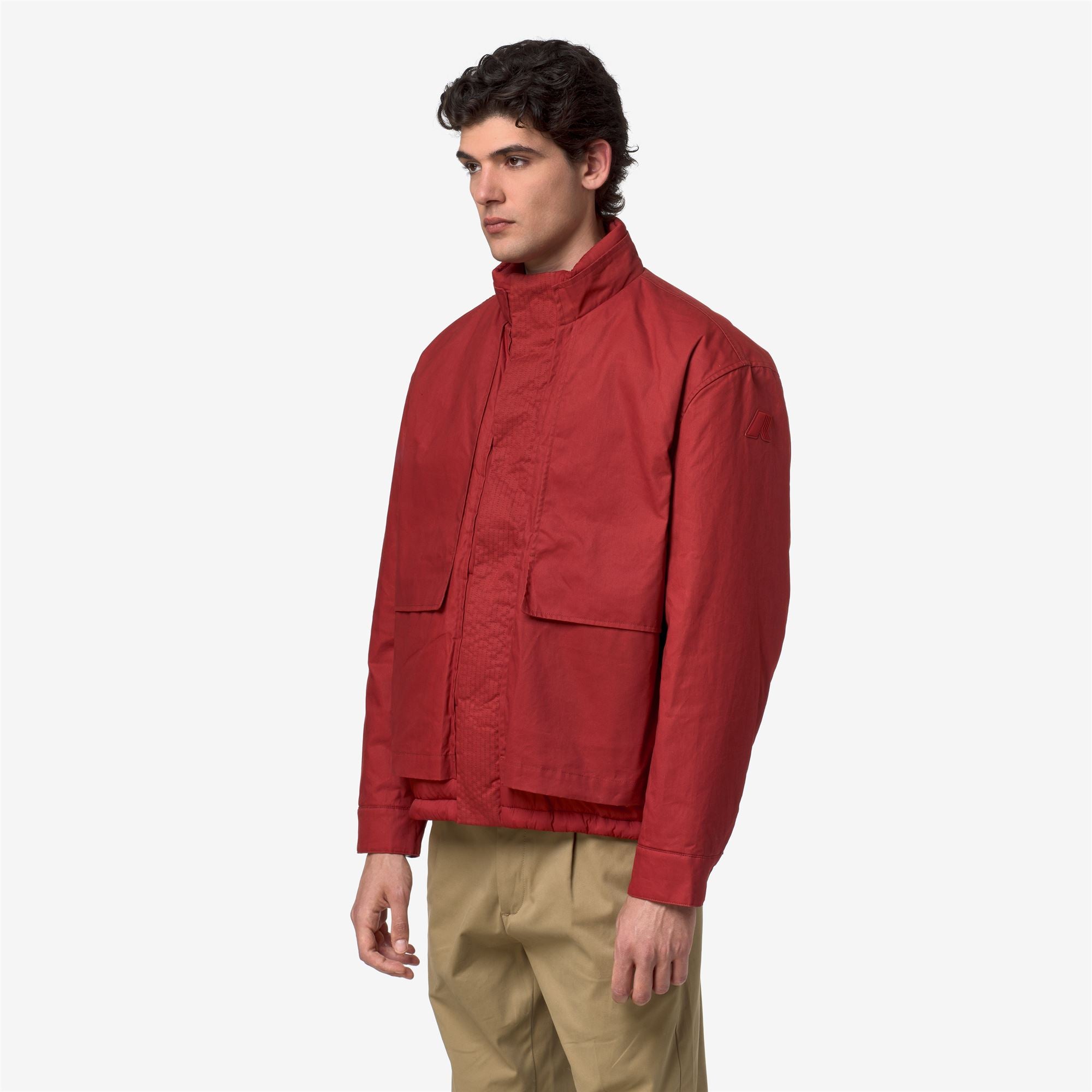Jackets_Man_CARGI WAX COTTON NYLON_Short_Red Dk Chili - Commercial 5