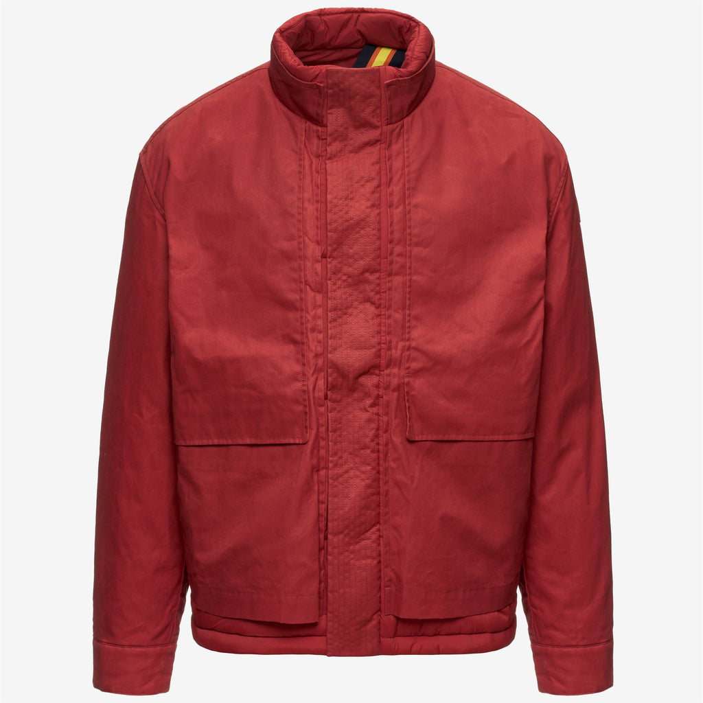 Jackets_Man_CARGI WAX COTTON NYLON_Short_Red Dk Chili - Commercial 1