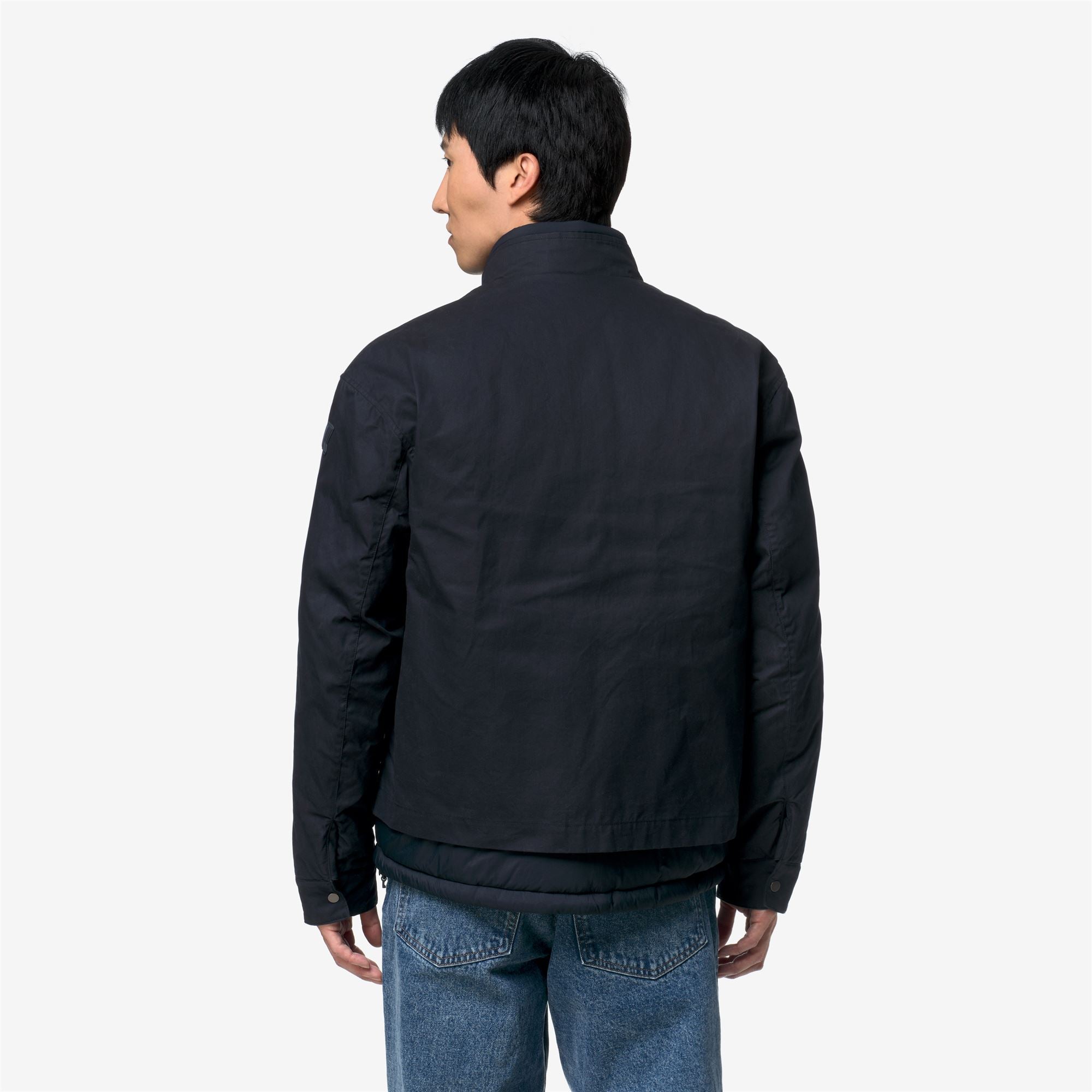 Jackets_Man_CARGI WAX COTTON NYLON_Short_Blue Depth - Commercial 6
