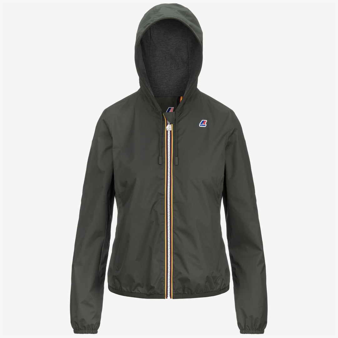 LILY NYLON JERSEY - Vestes - Court - Femme - GREEN BLACKISH 01